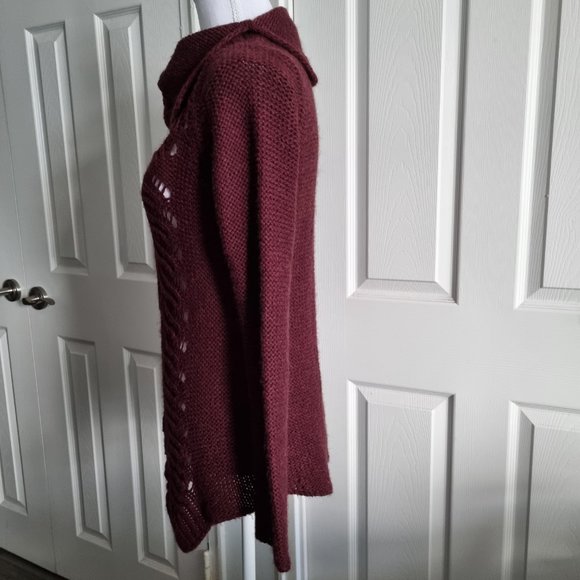 Anthropologie Moth Cowl Neck Cable Knit Sweater Size S - Picture 2 of 7